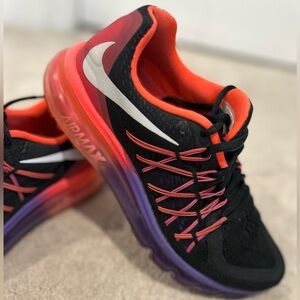 Nike Women's Black and Purple Air Max Shoes Size 8